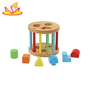 Hot Selling Educational Matching Game Wooden Shape Sorting Box For Kids W12D504